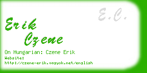 erik czene business card